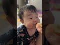 10개월 아기 신비 복숭아 먹방🍑👶🏻