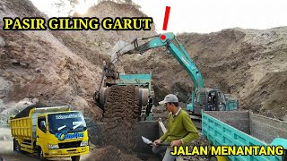 NAIK DUMP TRUCK KE GUNUNG GARUT MUAT PASIR !!