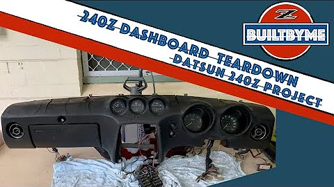 240z Dashboard Teardown for Reskinning - Datsun 240z Restoration Project Ep17