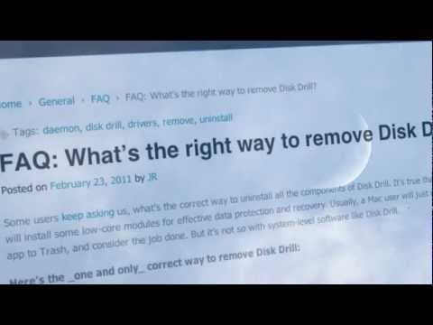 Uninstall Disk Drill