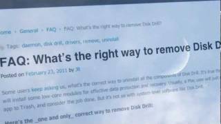 Uninstall Disk Drill
