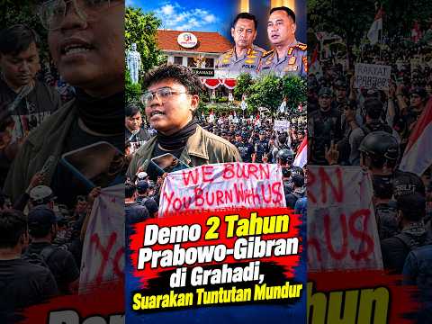 Demo 2 Tahun Prabowo-Gibran di Grahadi, Suara Tuntutan Mundur Menggema