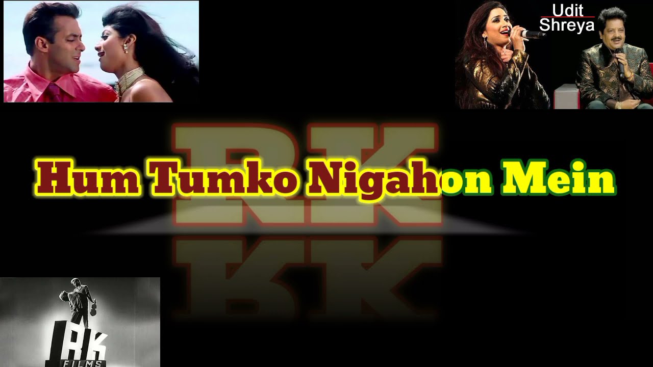 Hum Tumko Nighaon Mein Karaoke With Lyrics  Clean Karaoke With Scrolling Lyrics  karaoke  RKstudio