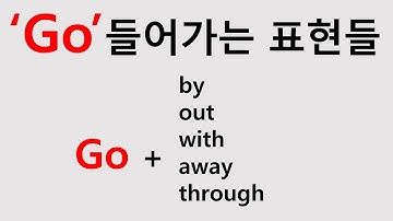 원어민이 매일 쓰는 구동사 [Go 구동사]