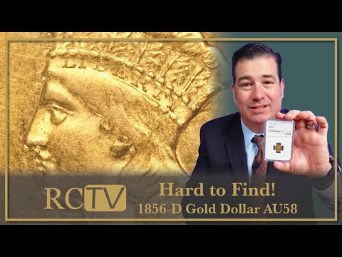 Hard To Find! 1856-D Gold Dollar AU58