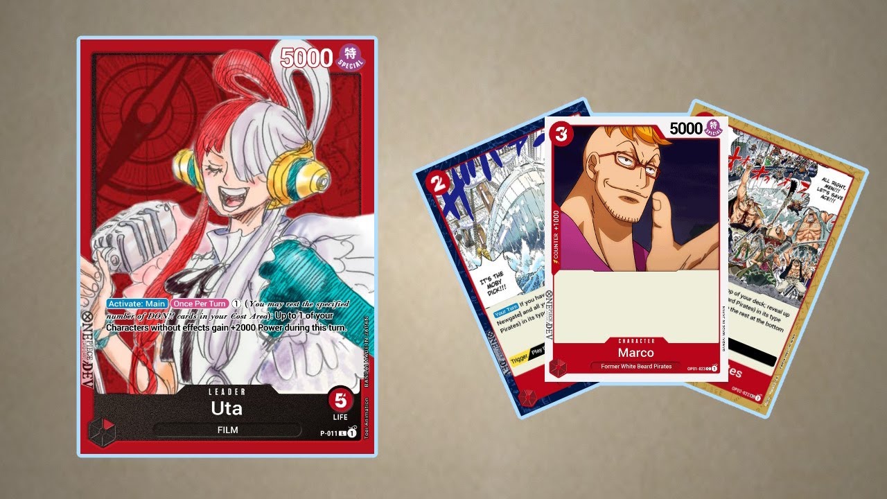 One Piece TCG Budget Build Uta Whitebeard Deck Profile (OP02 Format) YouTube