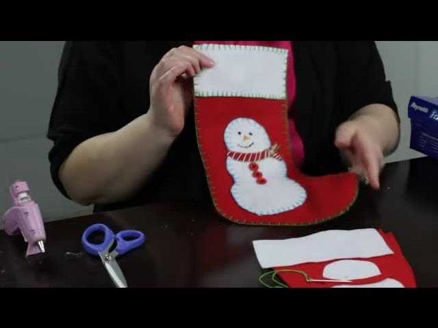DIY Christmas stockings with felt appliqués and fun embellishments -  Think.Make.Share.