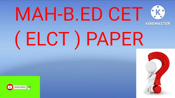MAH-B.ed ELCT paper information