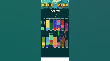 water sort puzzle - level 3605