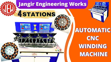 4 Stations Automatic CNC Winding Machine by #JangirEngineeringWorks | Winding Machine in India |JEW