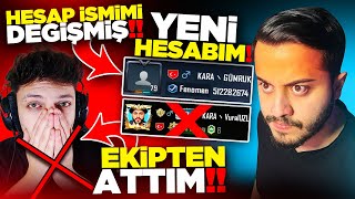 HESABIMIN ADINI ÇALDIRMIŞ! EKİPTEN ATTIM! YENİ HESAP İSMİM! PUBG Mobile