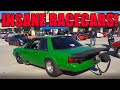 INSANE RACECARS SHUT DOWN CARS AND COFFEE! (Racecar Couple Goals!)