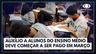 Alunos do ensino médio receberão auxílio do governo federal | Jornal da Band