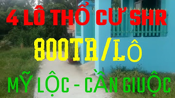 (Ms 133♥️Đã Bán) 4 Lô Thổ Cư 800Tr/Lô Đường Mỹ Lộc - Phước Hậu, Cần Giuộc, Long An | Bđs Long An