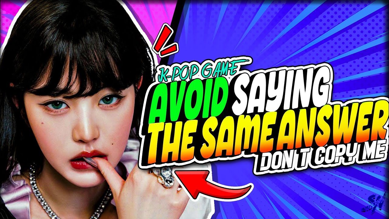 Avoid saying the same answer as me [DON'T COPY ME KPOP CHALLENGE]#2❌📝🔁🙋‍♀️