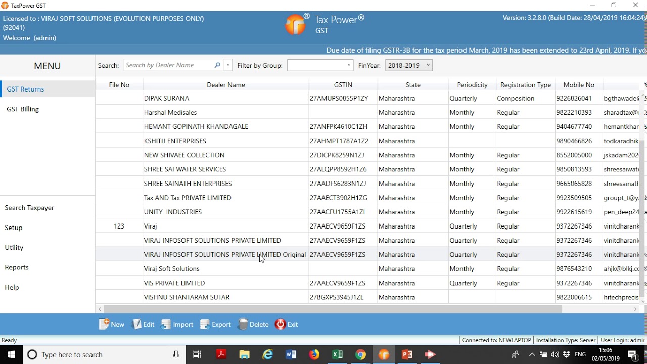 How to Create New GST Dealer In TaxPower GST Software? YouTube