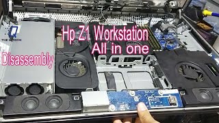 Pc repair Hp Z1 Workstation All in one Disassembly.
