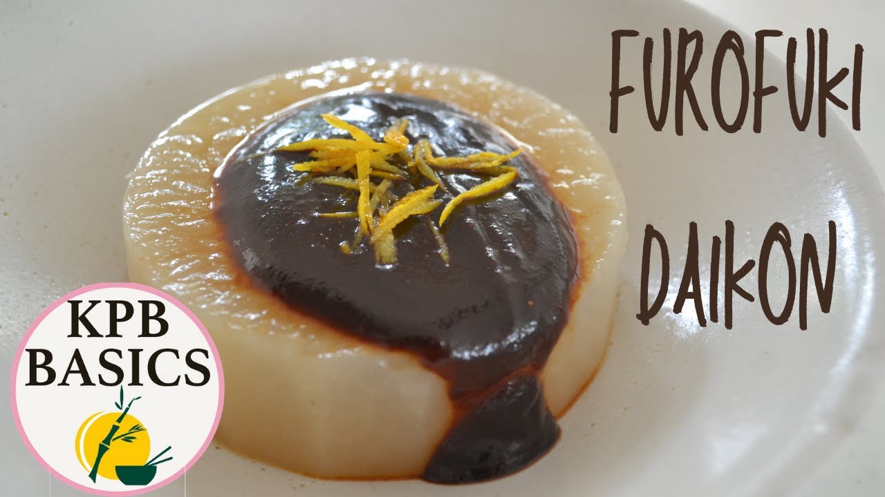 HOW TO MAKE ★FUROFUKI DAIKON★Simmered Daikon with Miso sauce （EP233） | Kitchen Princess Bamboo