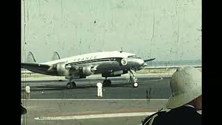 Lockheed constellation air France, nice airport, 1959.