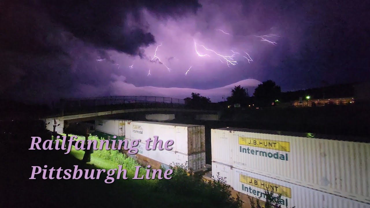 Evening Railfanning on the Pittsburgh Line - Including Trains Under ...