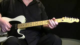 Video thumbnail of "Comanche Guitar Lesson Demo + Backing Track - Link Wray"