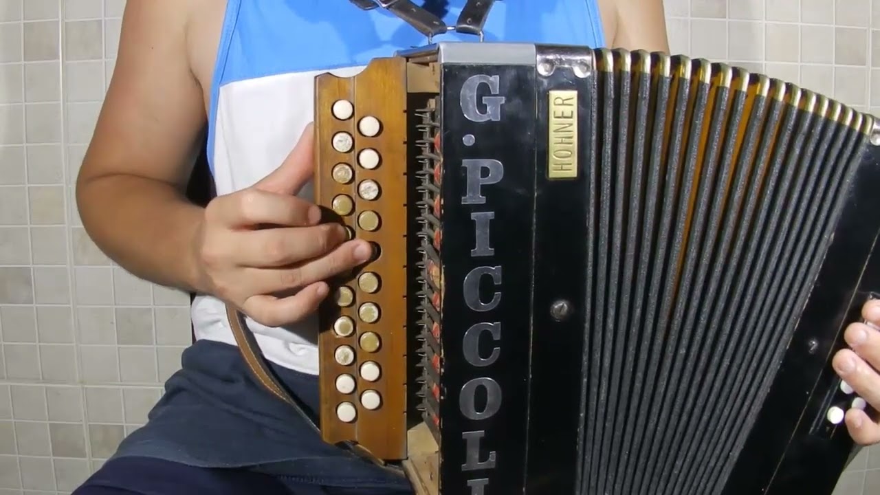 La Caú 🍷(Versión en SOL MAYOR)| Tutorial de acordeón #136.