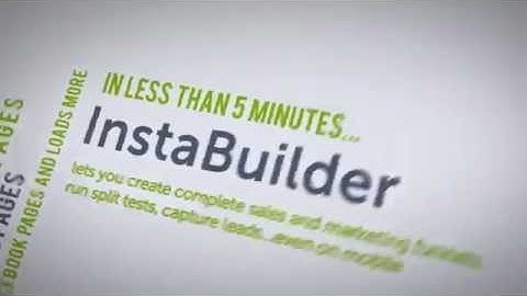 Facebook Landing Squeeze Sales Pages in Minutes with Instabuilder Plugin (Demo & Tutorial)