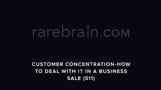 Details Customer Concentration - How to Deal With it in a Business Sale (S11) News