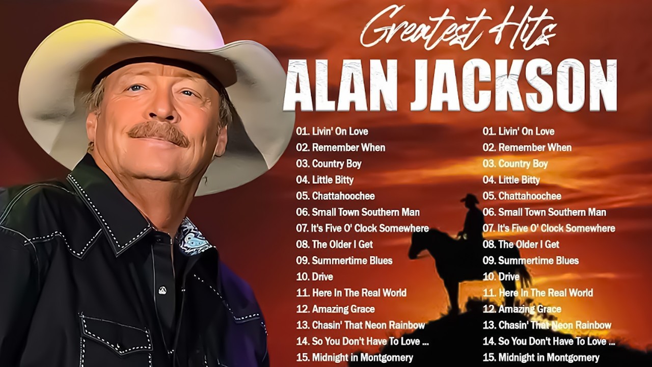 Cover Alan Jackson Greatest Hits Full Album 🤠 Best Songs of Alan Jackson ⭐ Classic Country Songs 80s 90s