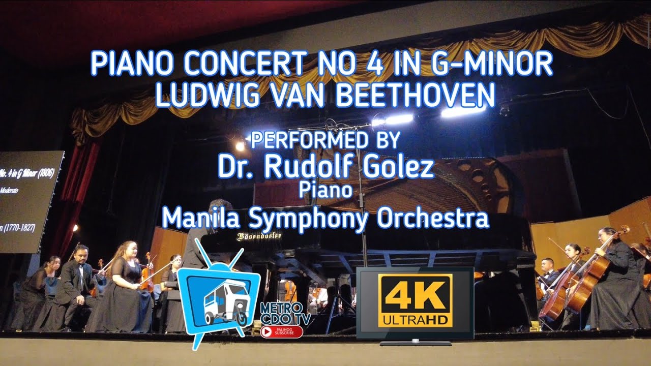 PIANO CONCERTO NO4 from LUDVIG V. BEETHOVEN | Rudolf Golez and Manila Symphony Orchestra