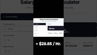 $60,000 salary = hourly? Most get this wrong
