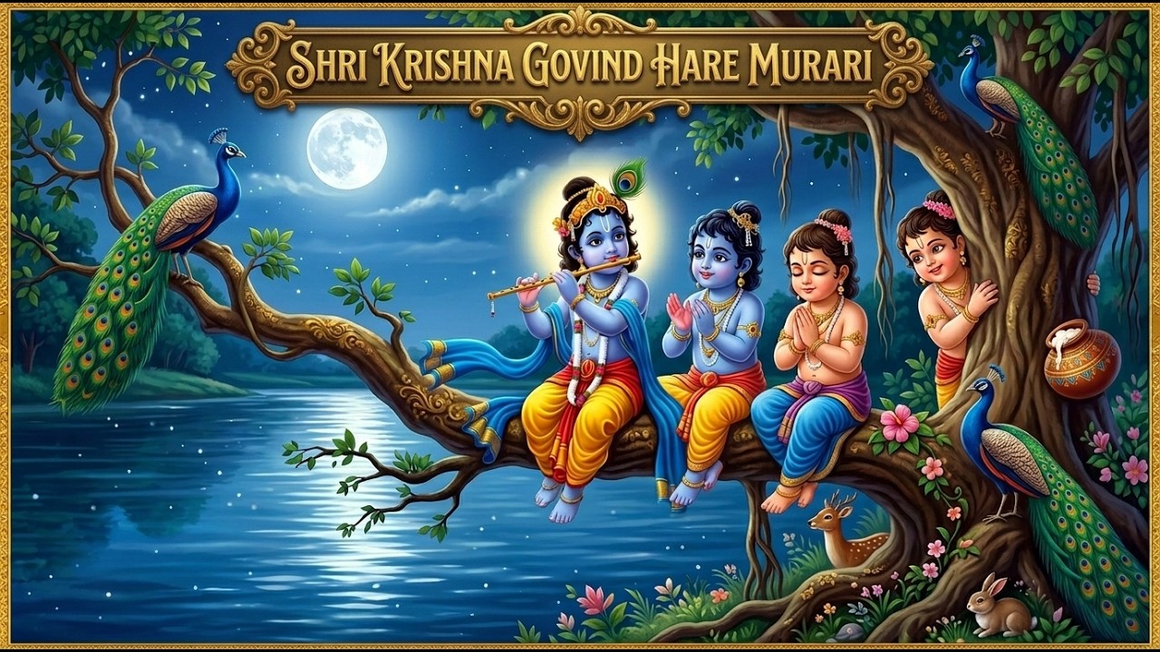 श्री कृष्ण गोविन्द हरे मुरारी ||Shri Krishna Govind Hare Murari The BEST Mantra for Spiritual Growth