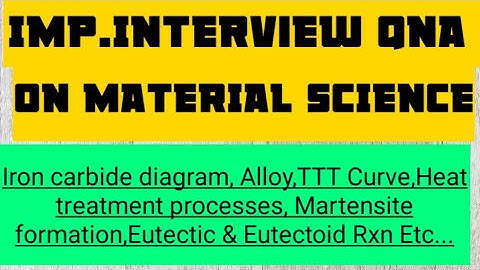 ||Material Science ||Important Interview Questions & Answers By A Mechanical Engineer