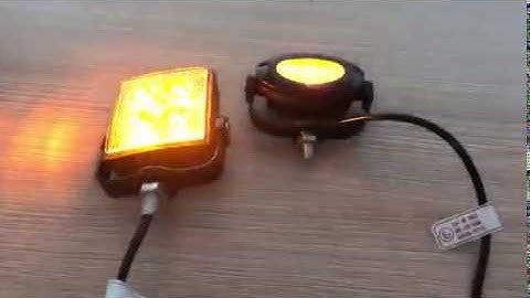 LED Strobe Light Work Light with 26 Flash Patterns ECE R10 R65 from Factory Shenzhen Hodish