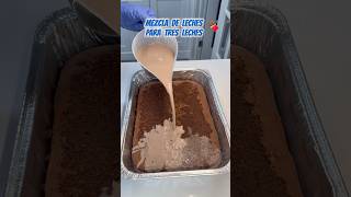 Mezcla de tres Leches sabor Chocolate#postres#dessert#tresleches#chocolate#recetasfaciles#emprender