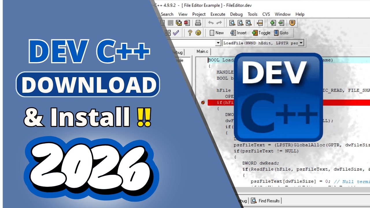 How to install Dev C++ on Windows 10/11 (Updated 2026) - YouTube