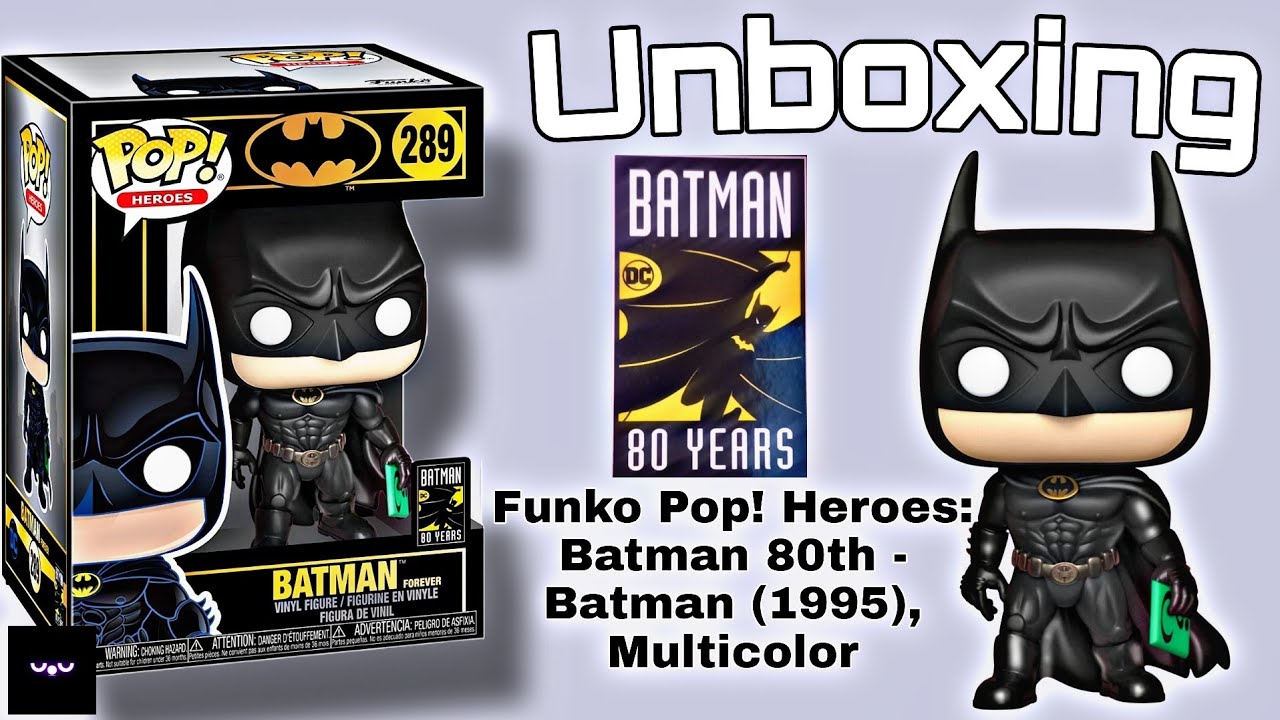 UNBOXING DE Funko Pop! Heroes: Batman 80th - Batman (1995), Multicolor 