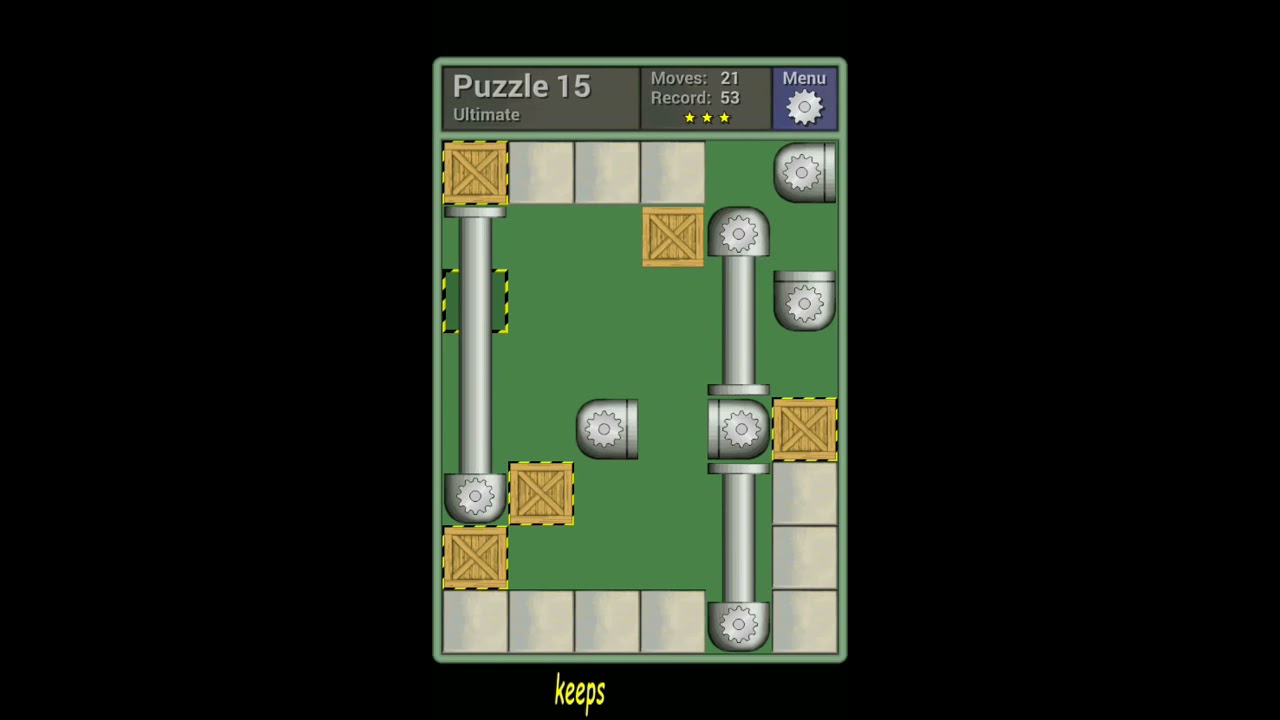 Pushing Machine (Ultimate) Level Puzzle 15 - Perfect Solution