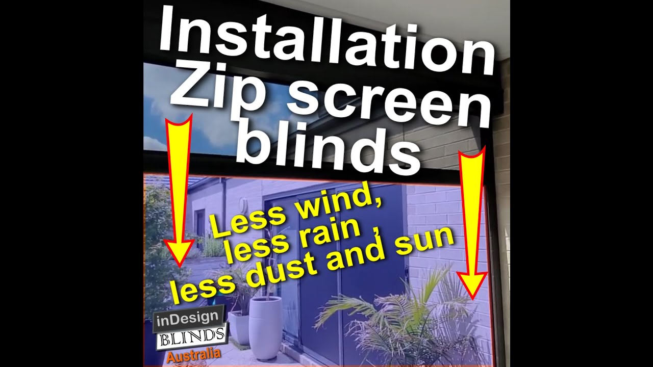 How do you install the Zip motorized blinds?