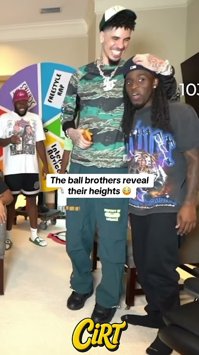 Gelo , Lonzo , & Lamelo reveal their heights 😳 #clips  #explore #geloball #shorts #lameloball