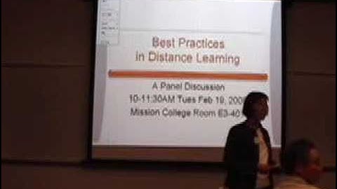 Best Practices in Distance Learning, Part A