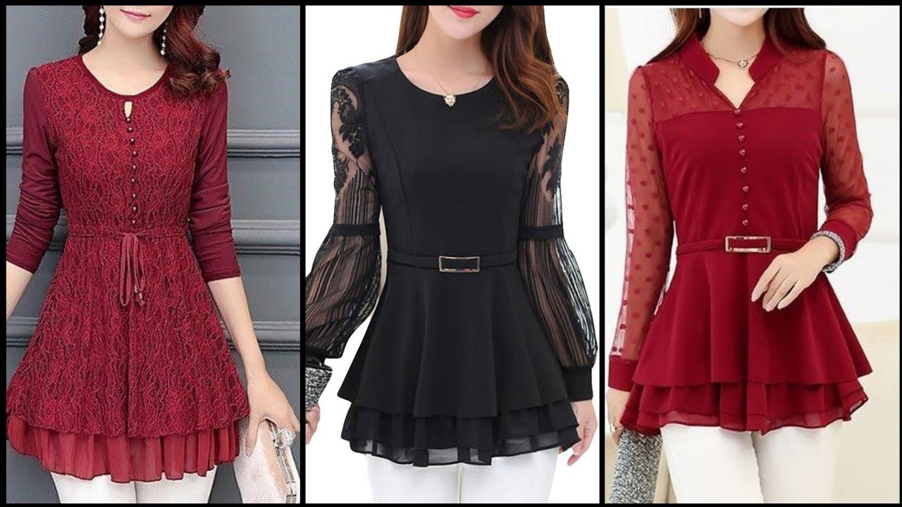 elegant peplum tops