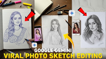 Trending Gemini Pencil Sketch editing | Viral Gemini photo editing | Sketch Photo Editing in Gemini 