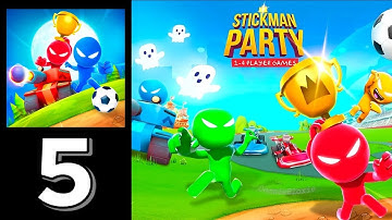 Stickman Party - Random Funny Minigames Part 5 Gameplay (Android,iOS)