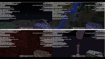 Minecraft Immersive Portals Dimension Stacking is so cool!