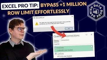 Excel Pro Tip: Bypass +1 Million Row Limit Effortlessly (CSV, Text, etc.)