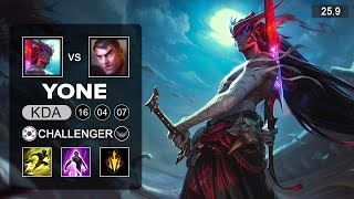 PzZZang Yone vs Jayce Top - KR Challenger - Patch 25.9 Season 15