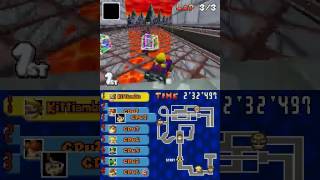 Mario Kart DS Beta Bowser Castle Remake
After Tick-Tock Clock and Shroom Ridge, heres the Bowser Castle remake. While in MKDS Kiosk Demo, Bowser Castle did not have a minimap, but its main map showed an earlier version of the course, with the curve after the rotating circle platform being smaller, and the metal grid roadway after the moving platforms were different. There were also an earlier version of the moving platforms in the Kiosk Demos Bowser Castle carc file, under the name test_brock.nsbmd. Directly using it produced a weird result; the model looked smaller than the original model, so it caused a funky collision. I had to edit the model in Blender so its now the perfect size and that it matches with the collision.
Heres a list of all the (very) early courses restored so far:
Figure-8 Circuit ***
Luigis Mansion ***
Desert Hills ****
Shroom Ridge * & ****
Tick-Tock Clock * & ****
Bowser Castle * & ****
Rainbow Road **
SNES Mario Circuit 1 ***
GCN Yoshi Circuit ***
* New
** The original Alpha/pre-Beta Rainbow Road model was the test1_course model.
*** From very early screenshots/videos/trailer
**** From their very early bottom screen maps, which werent changed back them, mostly in the Kiosk Demo
This course will also be in the future-upcoming MKDSPAR 1.4. Mario Kart DS Beta Bowser Castle Remake