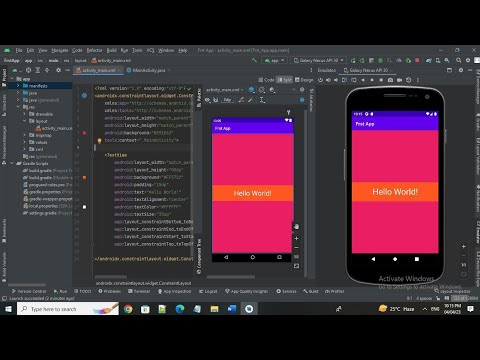 Create Your First Android App | Android App development | Android Tutorial