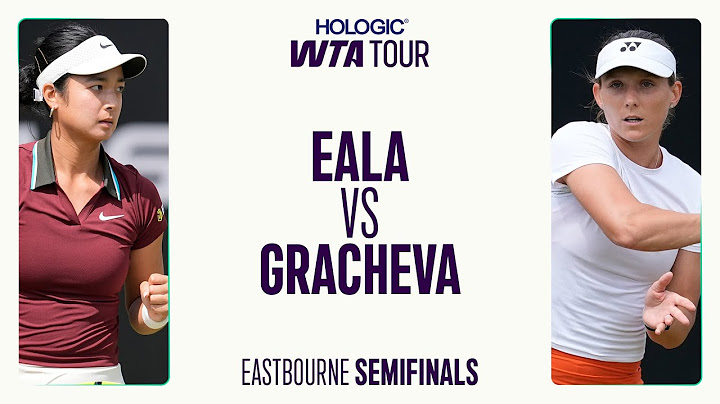 Alexandra Eala Vs. Varvara Gracheva | Eastbourne Semifinal 2025 |  Match Highlights